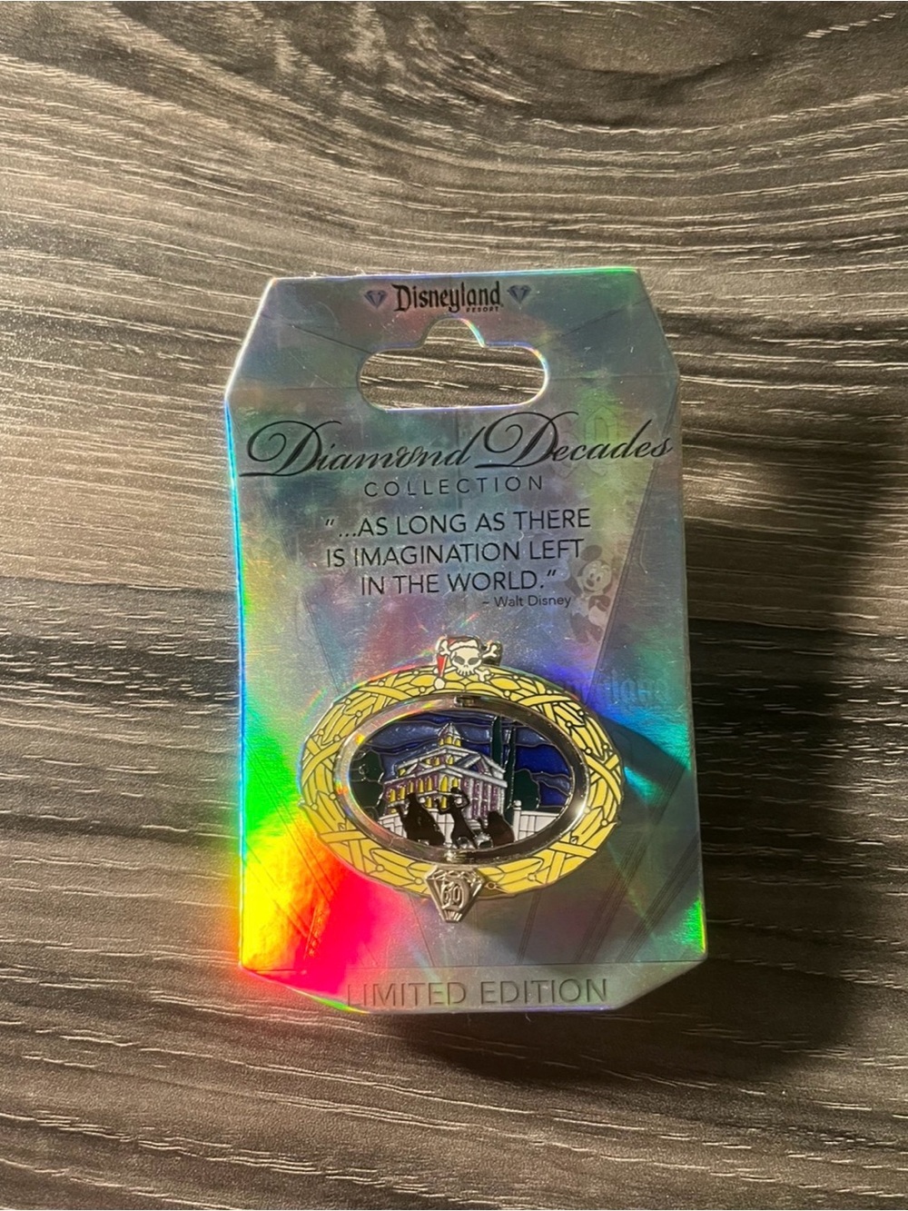 Disneyland Haunted Mansion Diamond Decades 60th Anniv Collection Pin LE3000